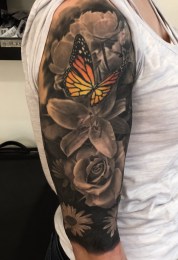 Butterfly and Flowers