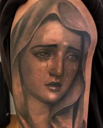Black and Grey Portrait