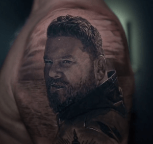 portrait, black and grey, realism, cesar perez, tattoo, new england, artist