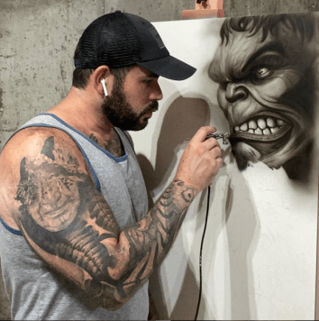 Painting by Cesar