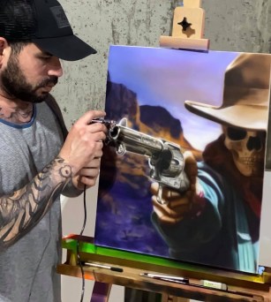 Painting by Cesar