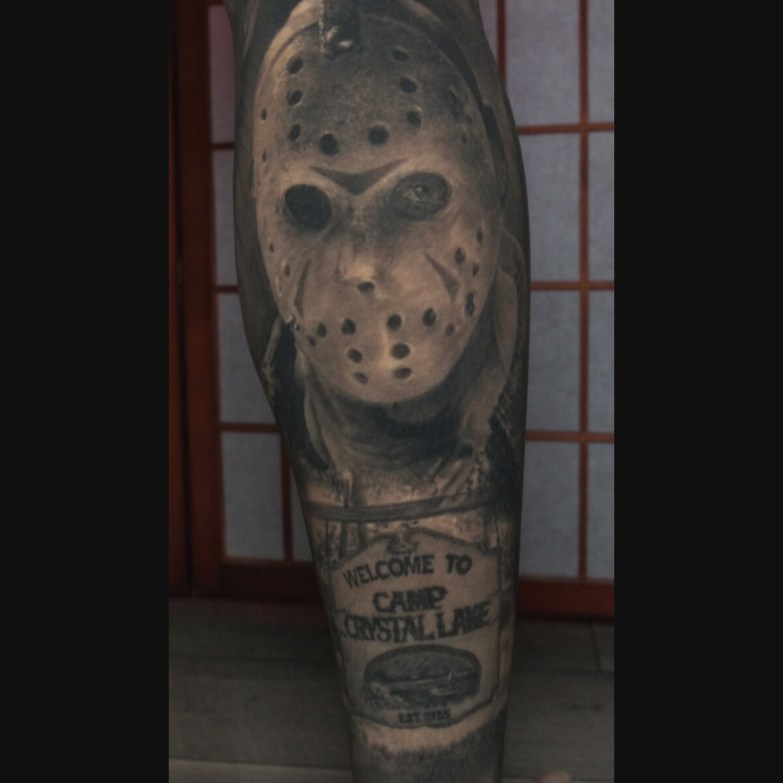 Healed Black and Grey Realism Jason Portrait