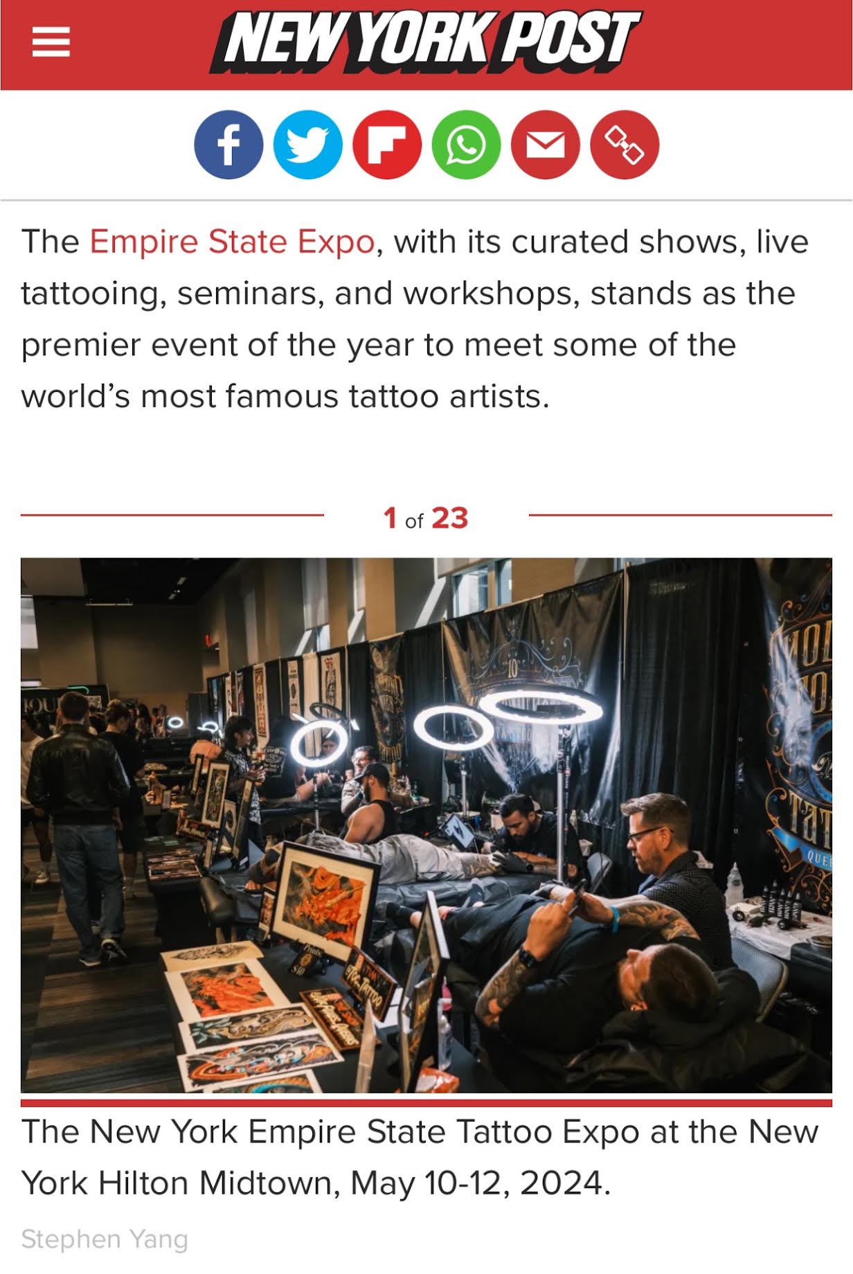 2024 Empire State Tattoo Convention