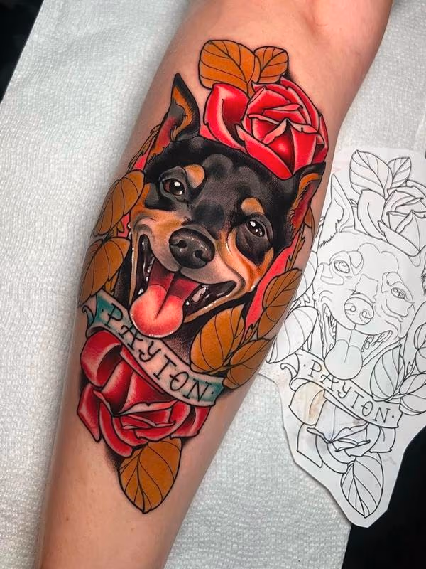Neo Traditional Dog