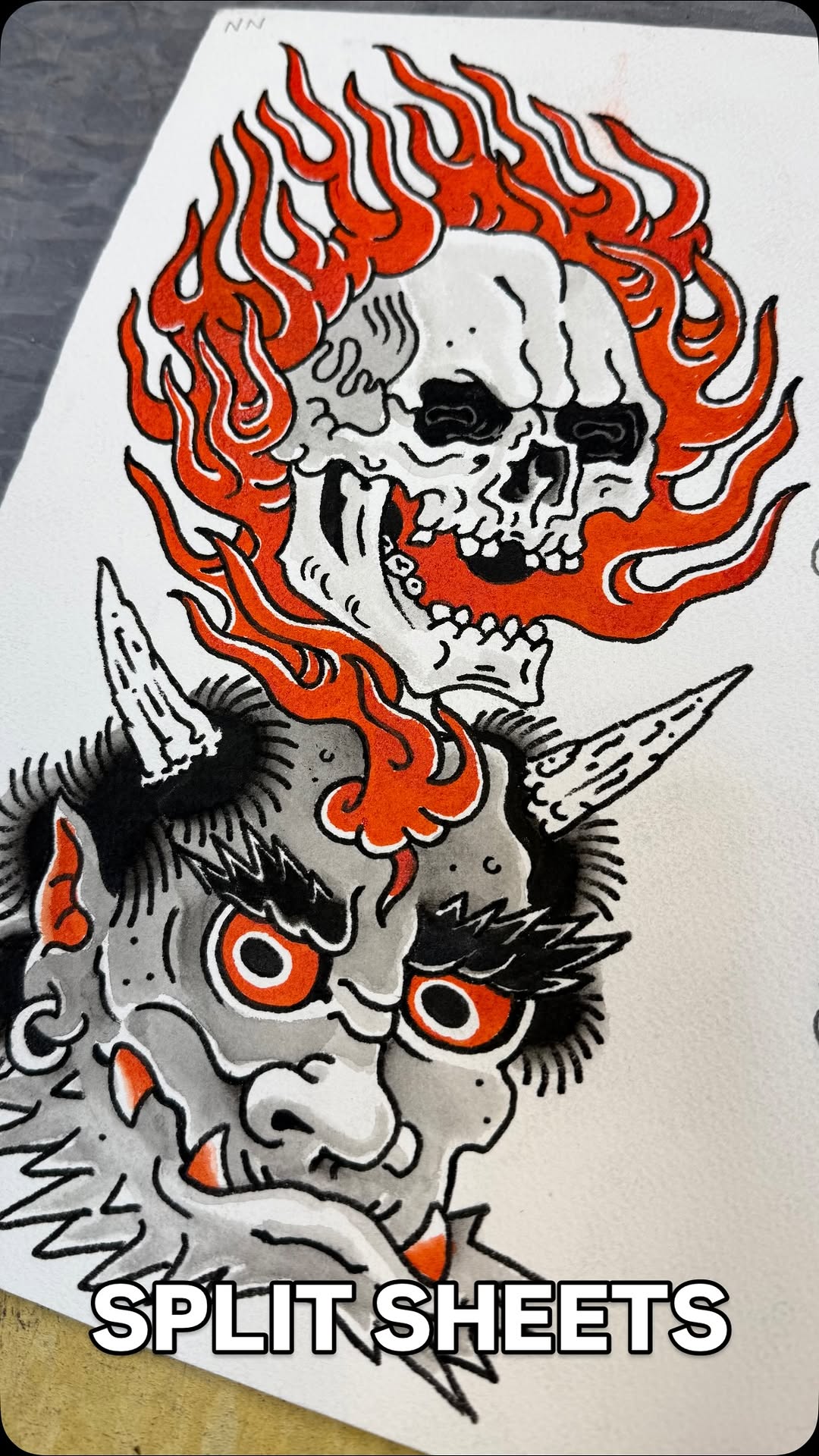 Split sheets with my friend @voodoo_bridge 🙏 If you’d like one of these designs or anything else, just shoot me a messa