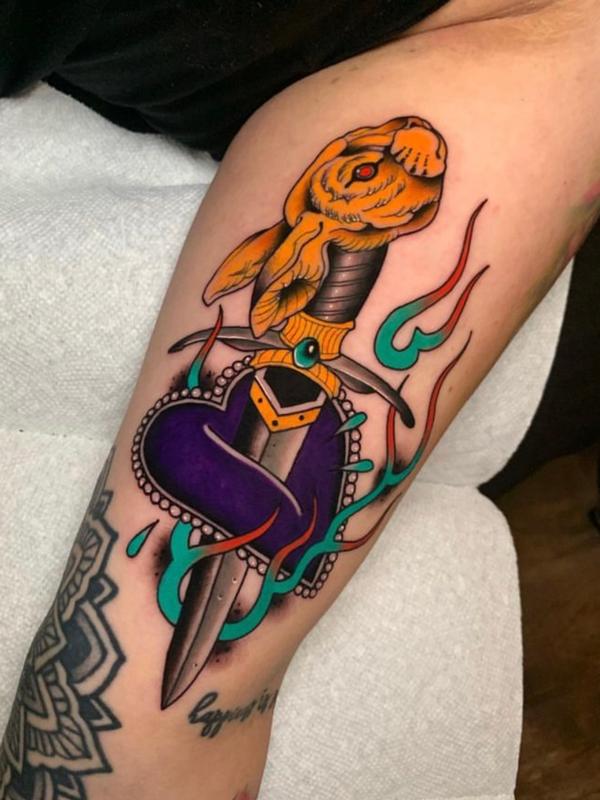 Lucky Dagger and Heart