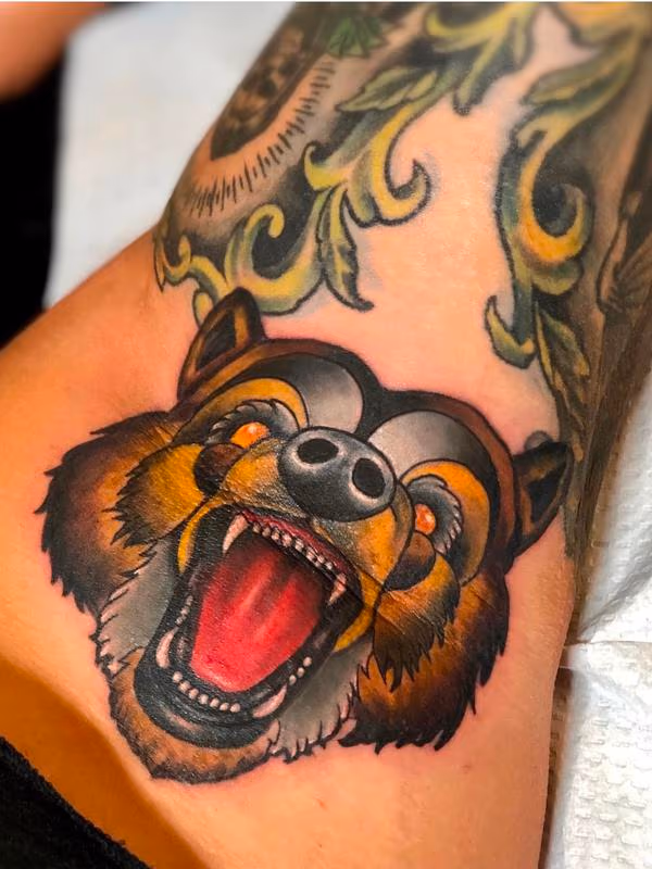Armpit tattoo