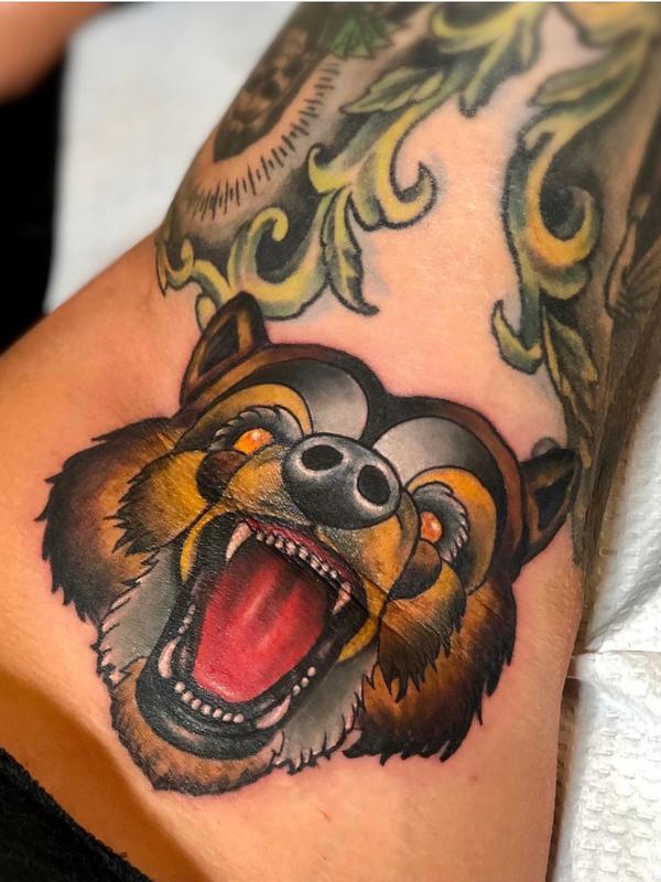 Armpit tattoo