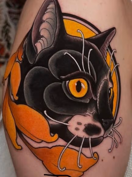 Neo-Traditional Cat