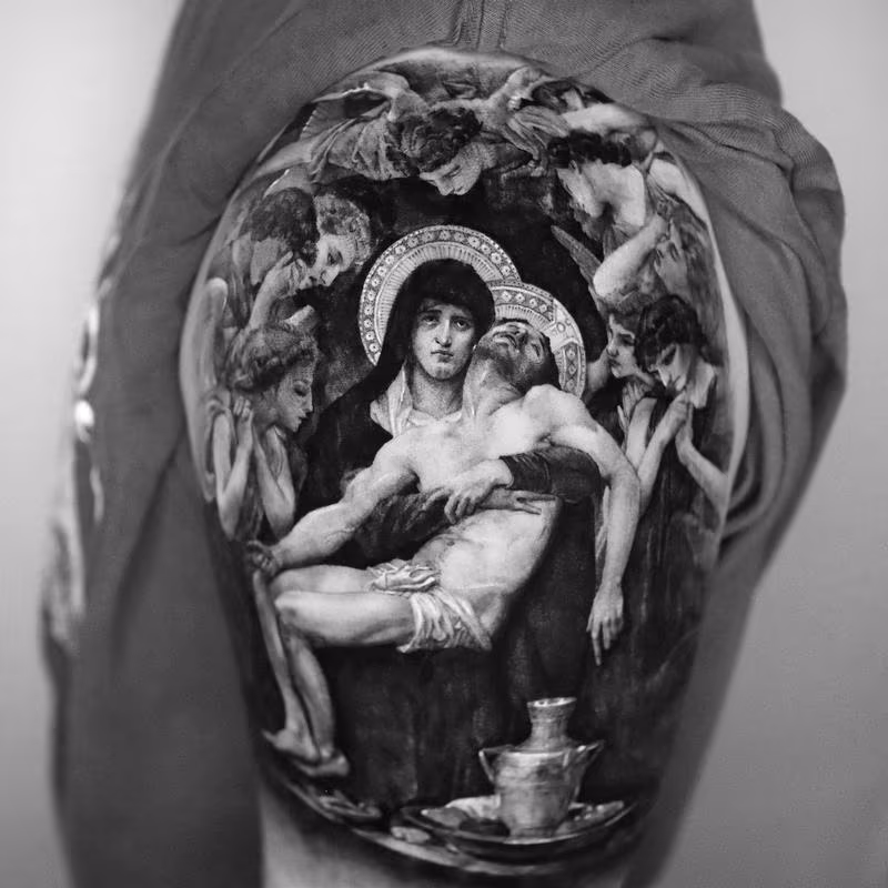 Jesus and Mary Tattoo