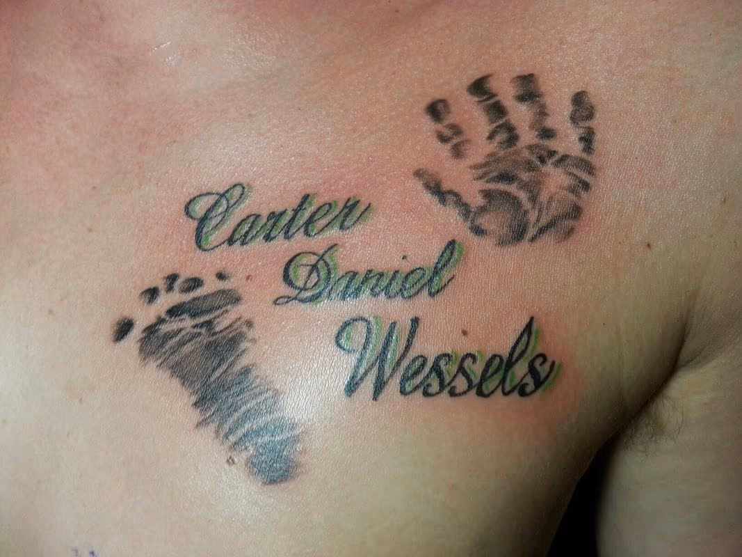 Child's name and prints