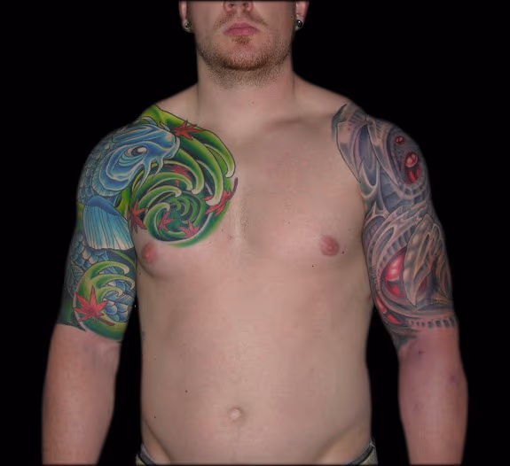 Both Half Sleeves Represented