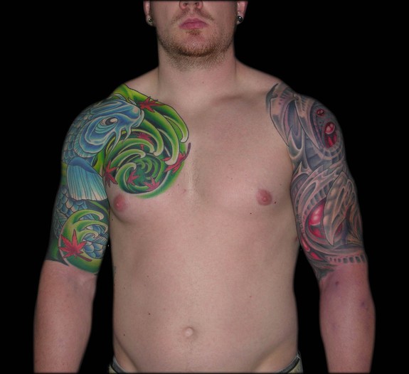 Both Half Sleeves Represented