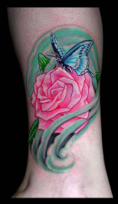 Butterfly and Rose