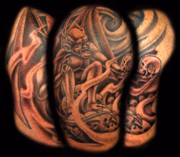 demon & skulls