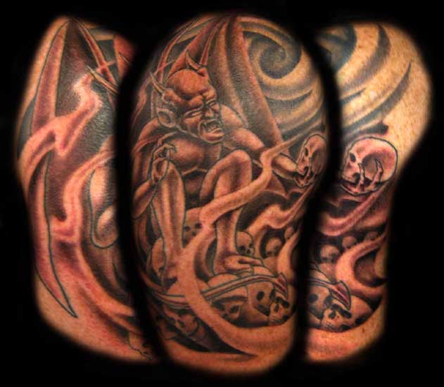 demon & skulls