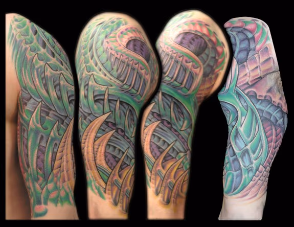 Bio- Organic / Mech Half -Sleeve Panoramic