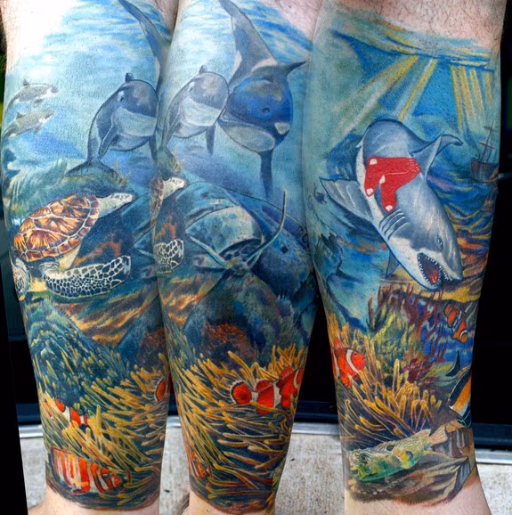 Underwater RedSox Shark