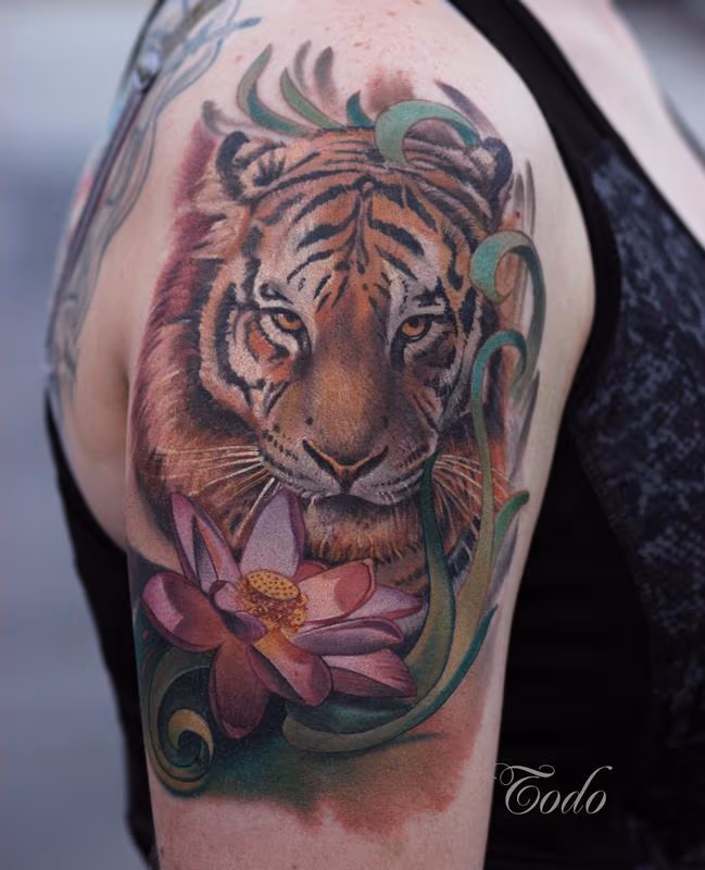 Tiger and Lotus