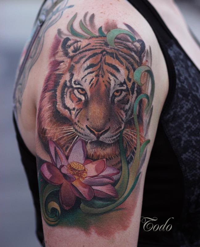 Tiger and Lotus