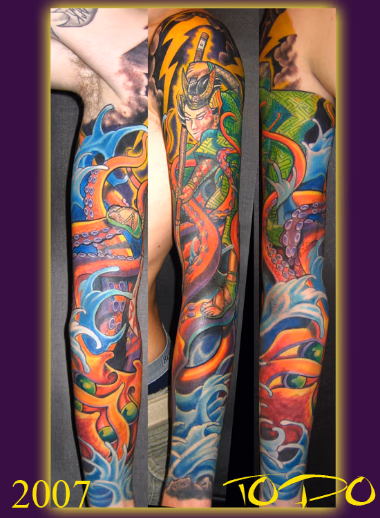 Samurai and octopus