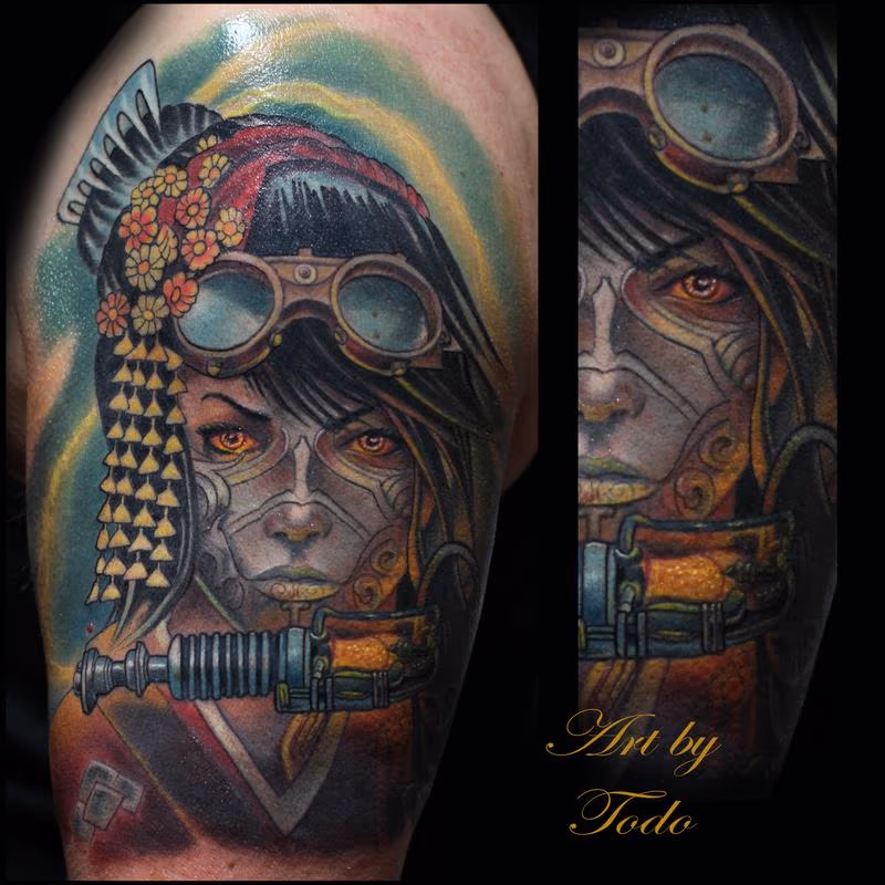 Steam-Punk Geisha Warrior