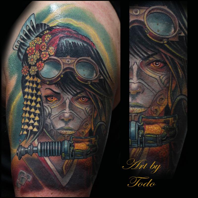 Steam-Punk Geisha Warrior