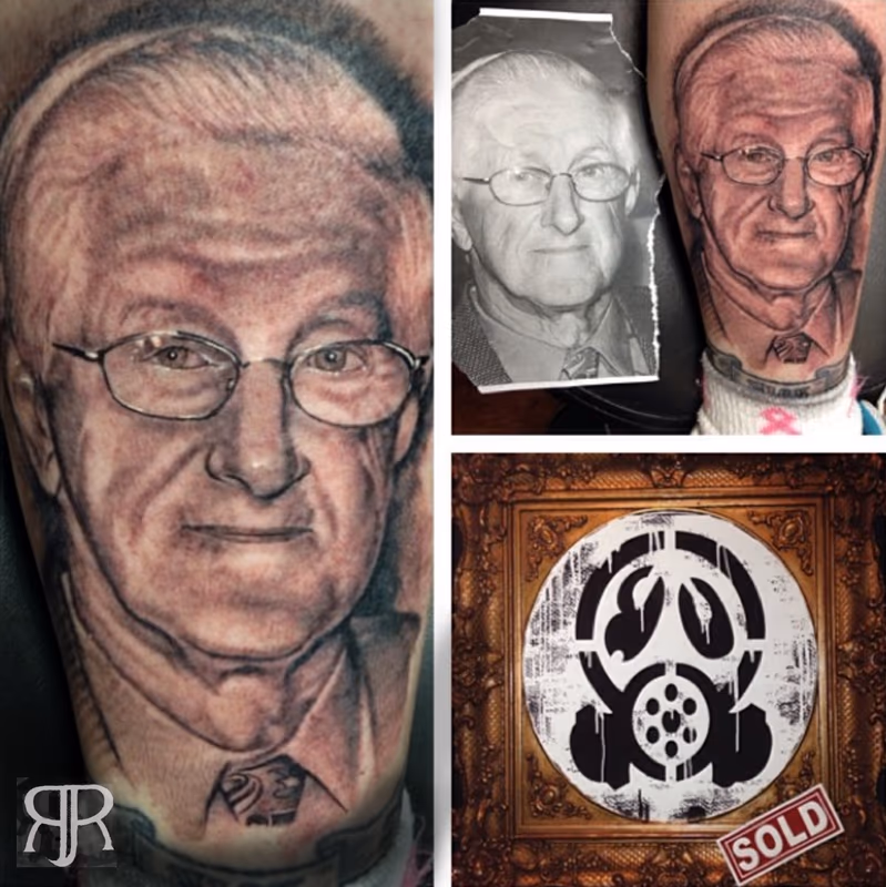 Black and Grey Portrait