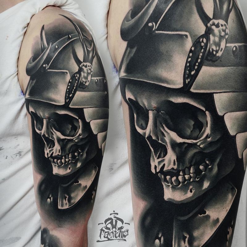 Samurai Skull Tattoo