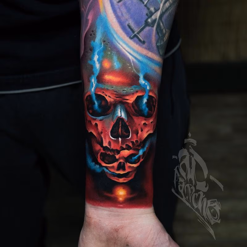 Red Skull Tattoo