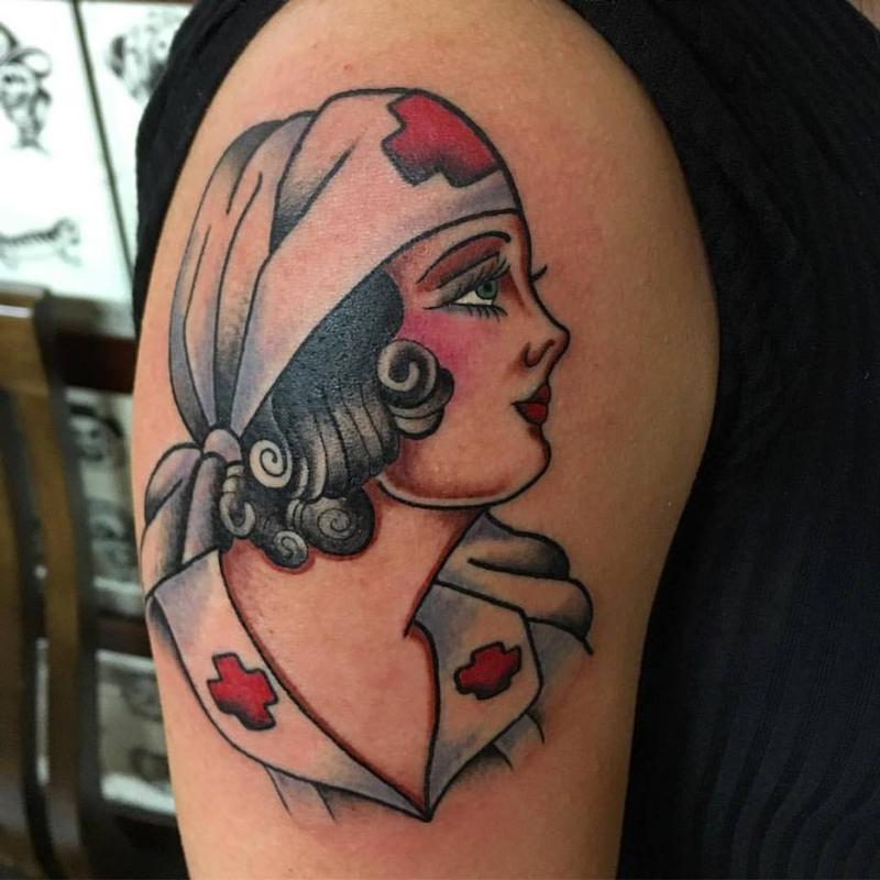 Traditional Nurse Tattoo