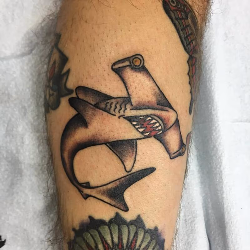 Hammer HEad Shark Tattoo