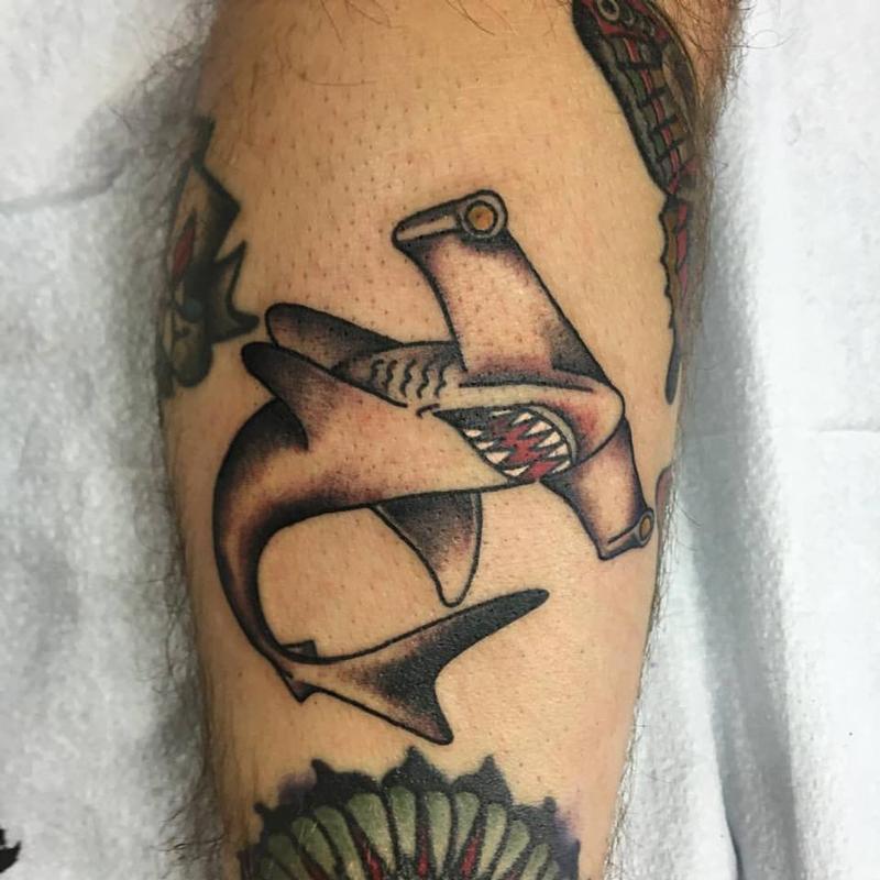 Hammer HEad Shark Tattoo