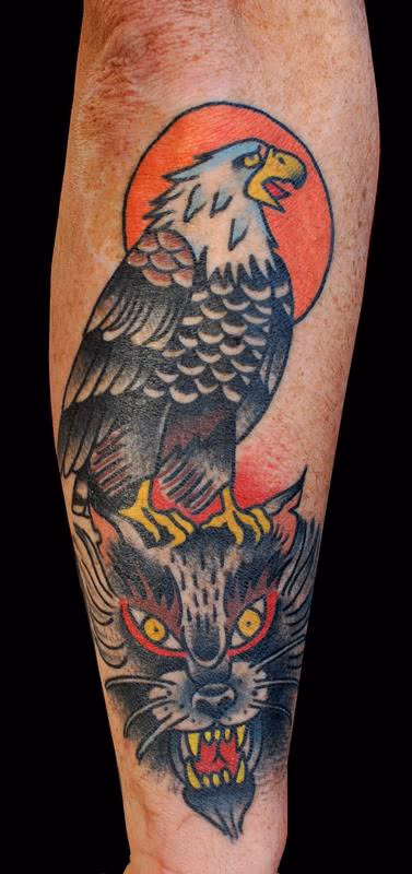 Folk Wolf and Eagle Totem