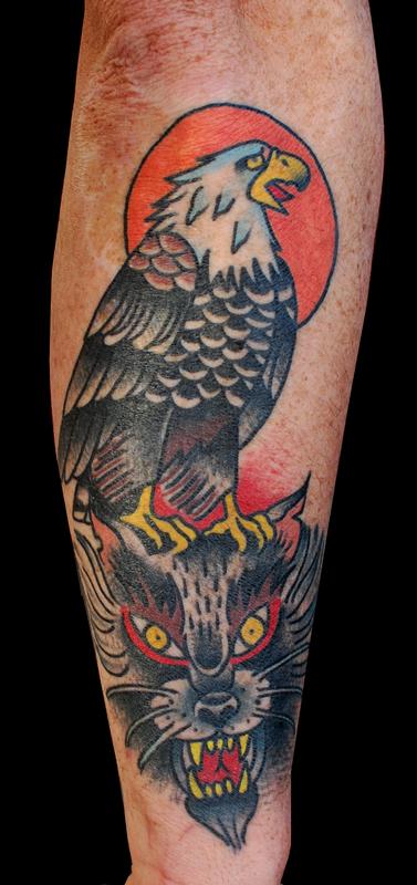 Folk Wolf and Eagle Totem