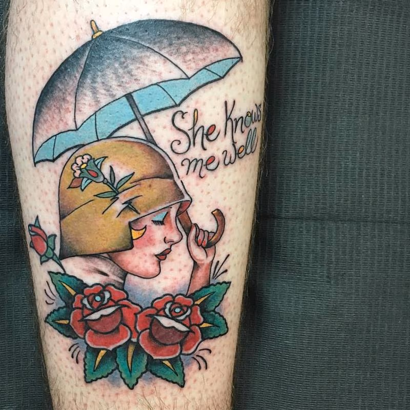 Girl with Umbrella