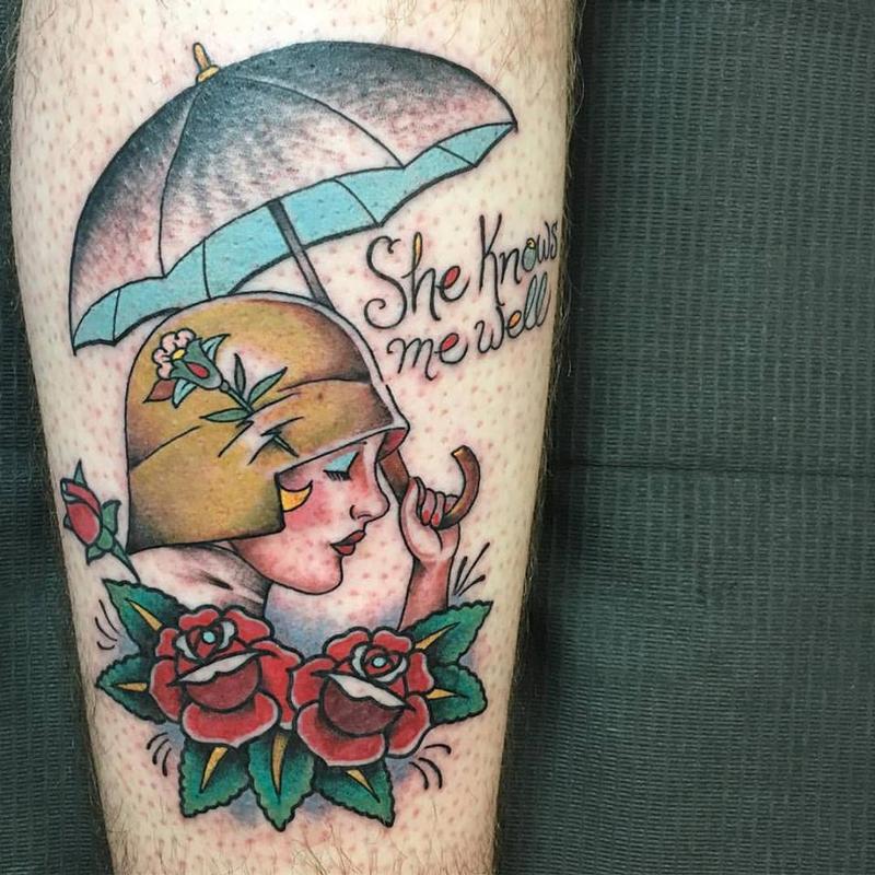Girl with Umbrella