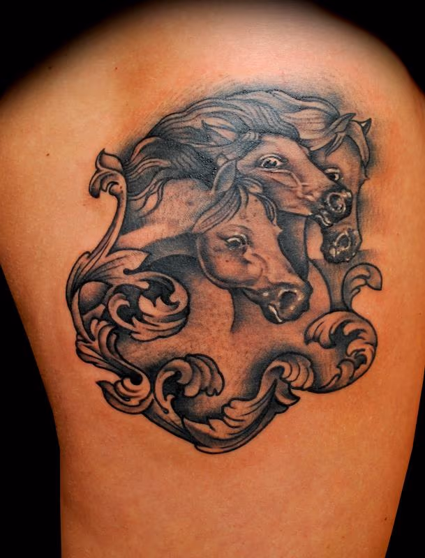 Pharaoh's Horses Tattoo