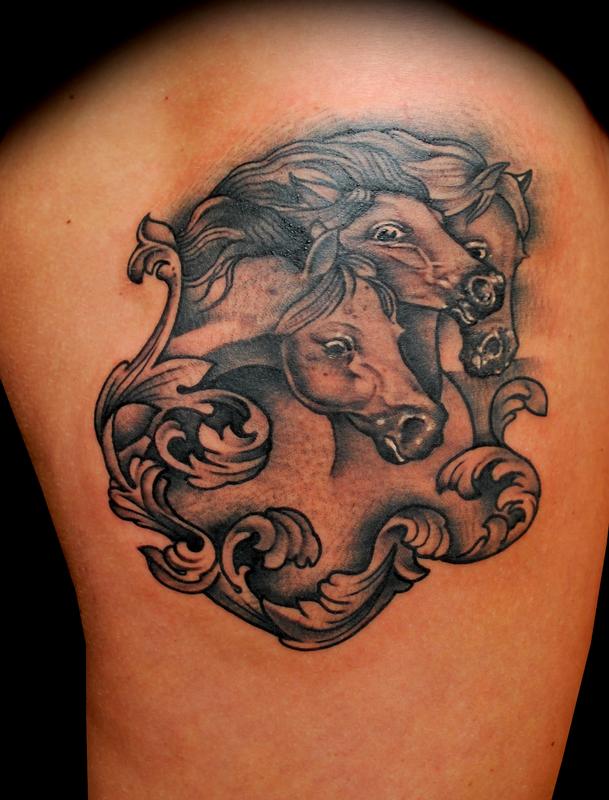 Pharaoh's Horses Tattoo