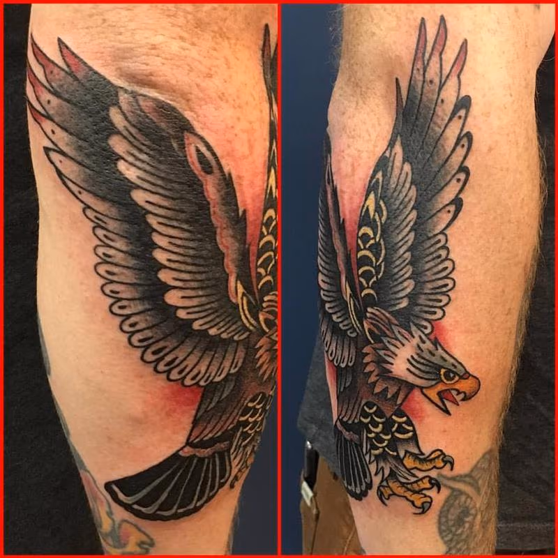 Traditional Eagle Tattoo