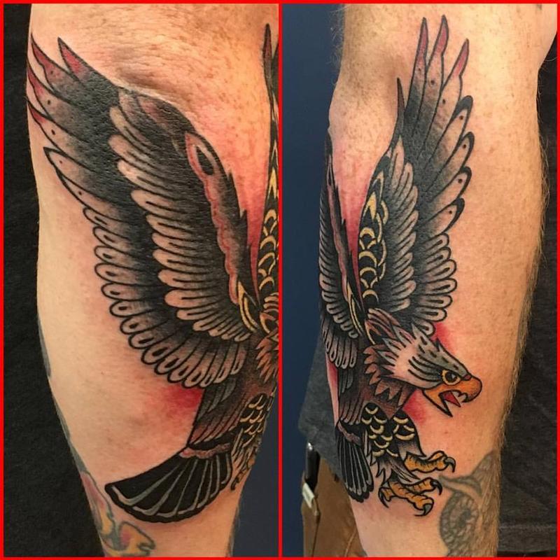 Traditional Eagle Tattoo