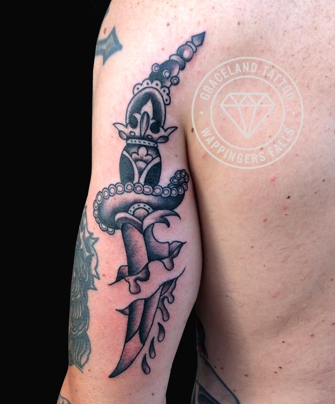 Black Dagger Tattoo