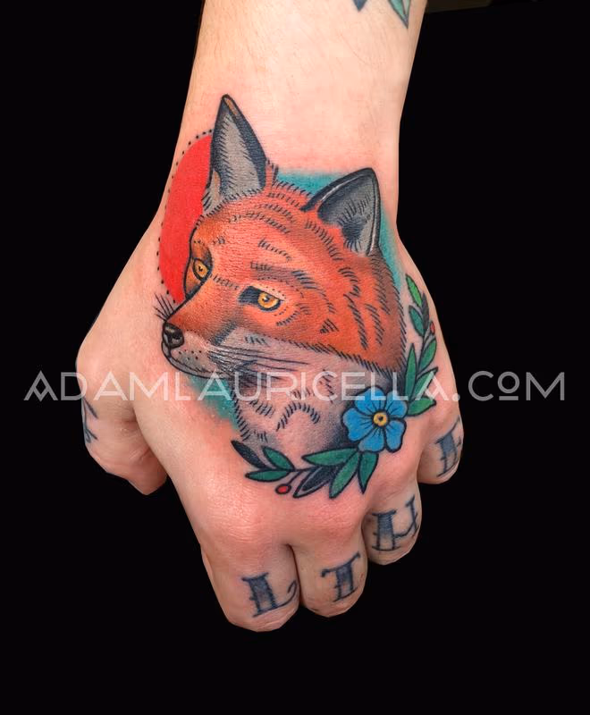 Fox Head Tattoo