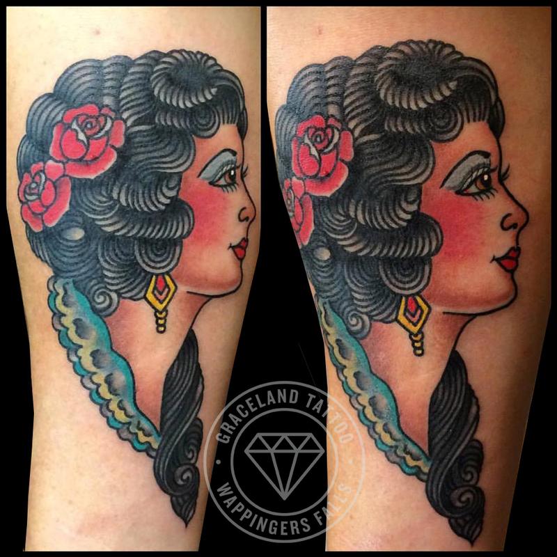 Traditional Cameo Tattoo