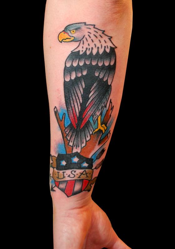 Traditional Eagle and USA Shield