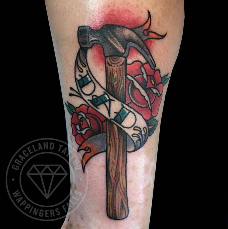 Dad, Hammer Tattoo