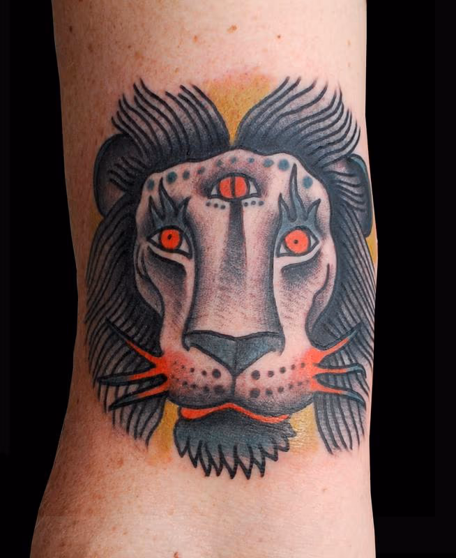 Cosmic Lion Tattoo
