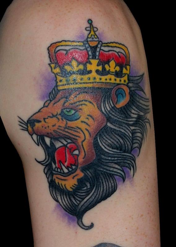 Traditional Lion Tattoo