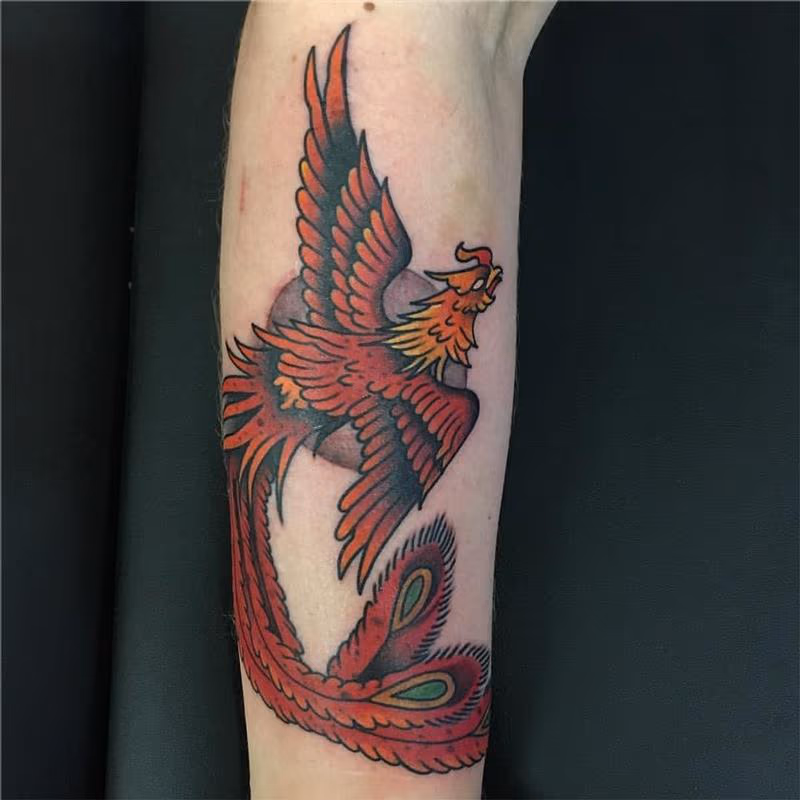 Traditional Phoenix Tattoo