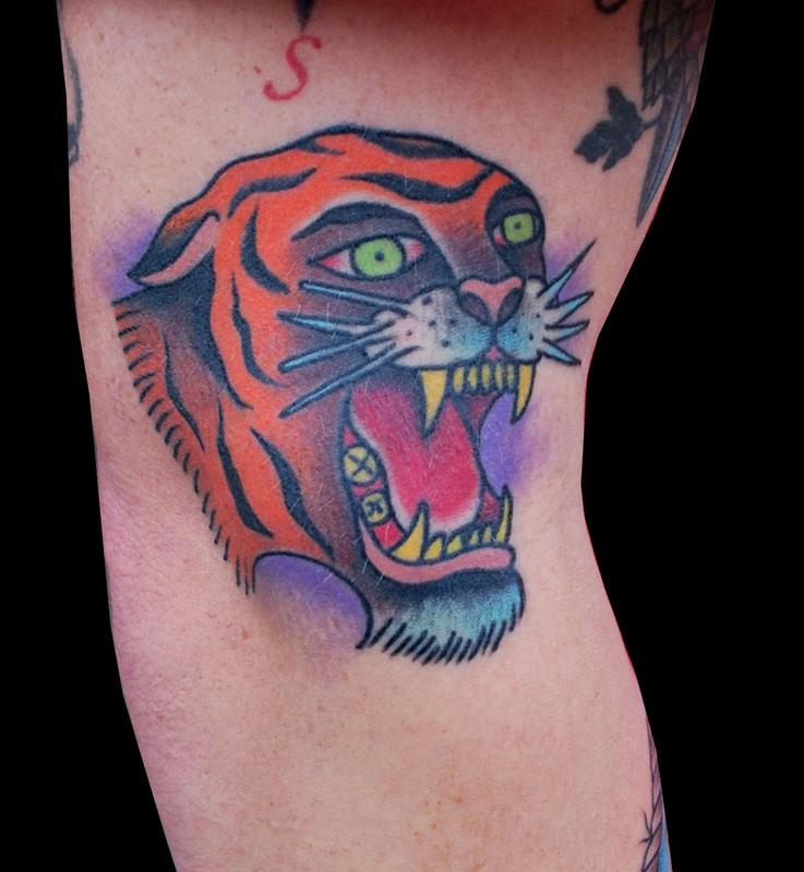 Traditional Tiger Tattoo